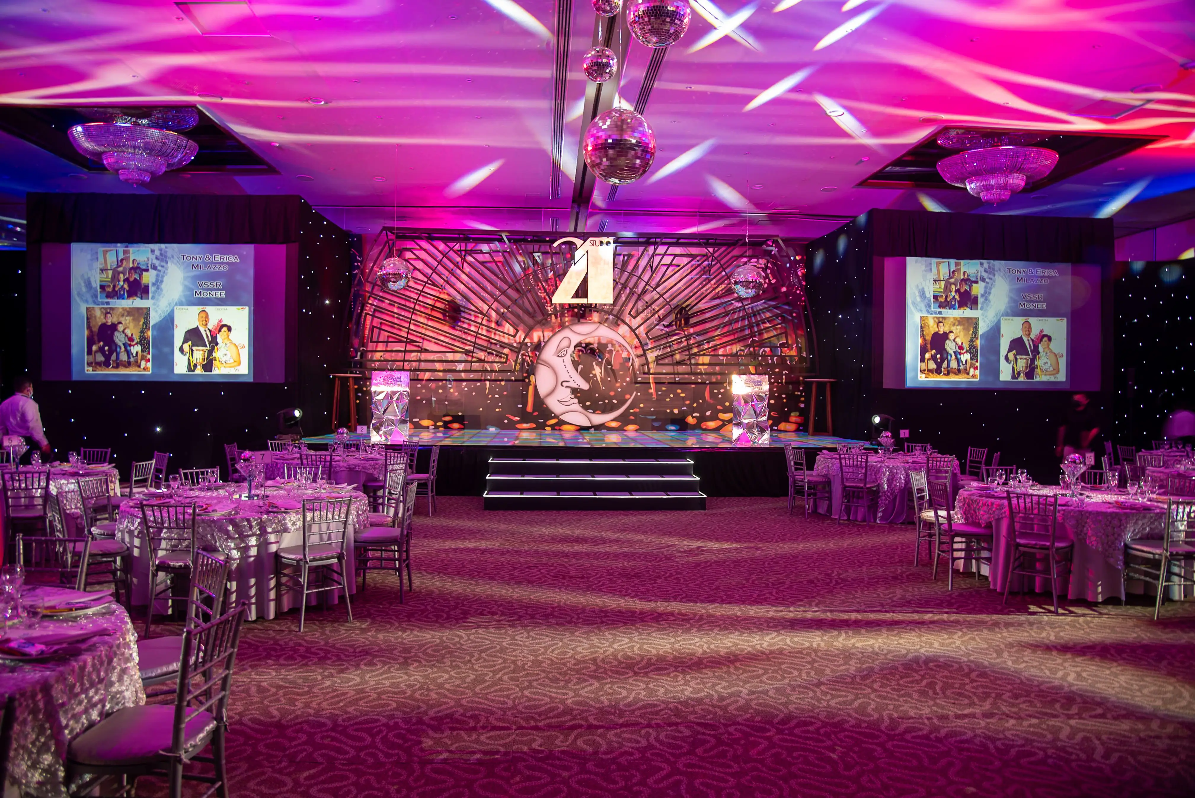 Corporate event setup